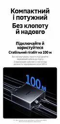 Мережевий Ethernet-розгалужувач UGREEN NW301 LAN-спліттер 1 вхід RJ45 і 2 виходи RJ45 для одночасного підключення двох пристроїв Гігабітні порти з автоадаптацією 10/100/1000 Мбіт/с Потребує зовнішнього живлення 5 В через USB-C і не підтримує PoE Підключення без налаштування LED-індикатори живлення та стану з’єднання Кабель живлення від USB-A до USB-C 0,5 м у комплекті Темно-сірий (95646) - мініатюра 7