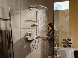 Верхній душ Hansgrohe Raindance Select E 300 1jet Air з тримачем 390 мм EcoSmart 9 l/min хром 26239000, Хром - мініатюра 6