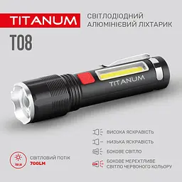 Ліхтар портативний Videx Titanum 700 Lm 6500 K (TLF-T08) - мініатюра 7