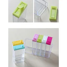 Набір ємностей для спецій Seasoning Six Piece Set, 6 баночок ∙ Кухонний набір - спецівниця на підставці ∙ Екопластик - мініатюра 5