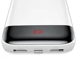 Портативна батарея Powerbank Baseus Xiaomini Cu 20000 mAh PPALL-CKU02 White - мініатюра 3