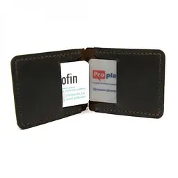 Шкіряний затиск для грошей Gofin 11,5х8,5 см acs0011955 - мініатюра 3