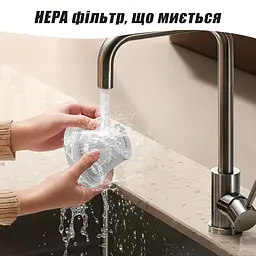 Потужний Ручний Міні Пилосос для Машини Бездротовий Автомобільний Пилосос для Авто та ПК Портативний Автопилосос Акумуляторний - мініатюра 9