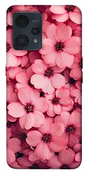 Чохол Demsky Pink flowers для Realme 9 4G / 9 Pro+