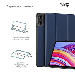 Чохол-книжка на планшет Xiaomi Redmi Pad Pro Poco Pad, Smart Case, blue, підставка для планшета 12.1 , шкіряний, мікрофібра, на магніті, ArmorStandart (ARM77455) - мініатюра 4