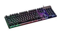 Клавіатура Real-el Comfort 7090 Backlit Чорний (EL123100031) - мініатюра 5