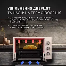 Електрична піч Perfelli TRIMO 37 IVORY - мініатюра 3