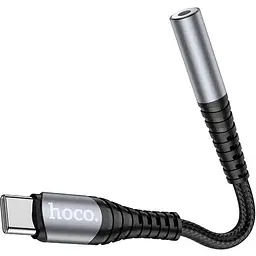 Перехідник Hoco Type-C Digital 3.5 Audio converter DAC LS33 0.12 м чорно сірий - мініатюра 4
