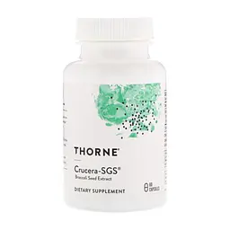 Трави Thorne Research Екстракт насіння Брокколі, Crucera-SGS, 60 капсул (THR-66001)