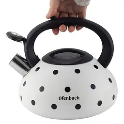 Чайник із свистком Ofenbach NB-100301WH 2.5 л білий - мініатюра 6