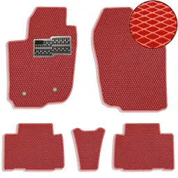 Килимки у салон EVA для Toyota RAV 4 CA30W 2005-2013 з підп'ятником Червоні 5 шт