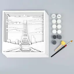 Картина 3D Rosa Talent Париж МДФ ґрунтований 6 шарів 30х30 см (4823098528951) - мініатюра 2