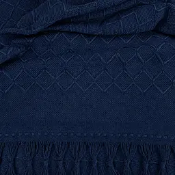 Покривало-плед з бахромою 200х230 синій LoveYouHome 200 x 230 см - мініатюра 9