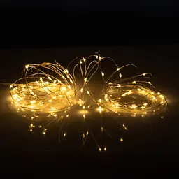Гірлянда YES! Fun Нитка на мідному дроті 100 LED Тепло-біла 10 м Статична USB (975035) - мініатюра 3
