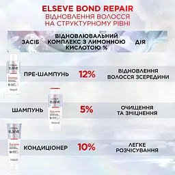 Кондиціонер для відновлення пошкодженого волосся L'Oreal Paris Elseve Bond Repair 150 мл - мініатюра 5