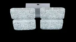 Люстра стельова LED Splendid Ray L3181/4, 96W, білий, з пультом, сучасний стиль - мініатюра 2