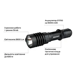 Набір Olight Warrior X 4 KIT Matte Black - мініатюра 12