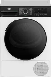 Beko Сушильна машина тепловий насос, 7кг, A++, 55см, дисплей, пара, підсвітка барабану, білий