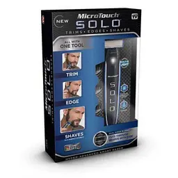 Чоловічий тример Micro Touch Solo, Машинка для стрижки бороди 3 в 1 - мініатюра 6
