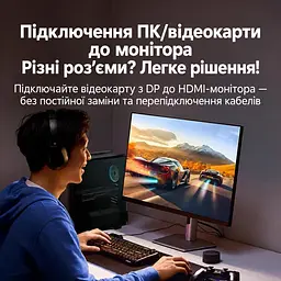 Відеоперехідник UGREEN DP130 DisplayPort - HDMI 4K 30 Гц темно-сірий (55928) - мініатюра 6