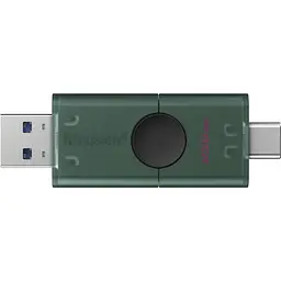 Флеш-накопичувач Kingston USB Накопичувач 256GB USB 3.2 Type-A + Type-C DT DuoG2 (DTDEG2/256GB) - мініатюра 3