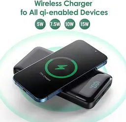 Зарядний пристрій Power Bank HX160Q2 30800mAh 25W-PD (2USB+Type-C) Чорний - мініатюра 3