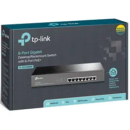 Комутатор TP-Link TL-SG1008MP (TL-SG1008MP) - мініатюра 4