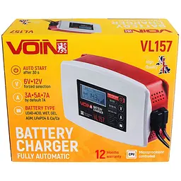 Зарядний пристрій Voin VL-157 6&12V/3-5-7A/3-120AHR/LCD імпульсний (VL-157) - мініатюра 4