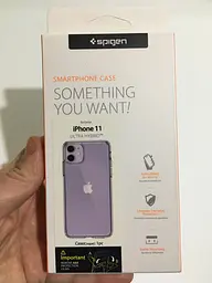 Оригінальний протиударний чохол для iPhone 11 Spigen Ultra Hybrid Crystal Clear 076CS27185 прозорий - мініатюра 6