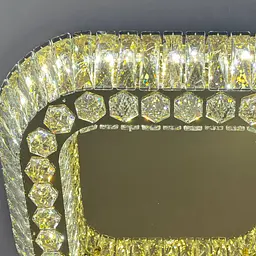 Розкішна стельова LED-люстра для вітальні Linisoln 3216-60×60 FG золото 160 Вт до 20 м2 - мініатюра 2
