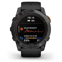 Смарт-годинник Garmin Fenix 7X Solar Slate Gray w. Black Band (010-02778-00/01) - мініатюра 2
