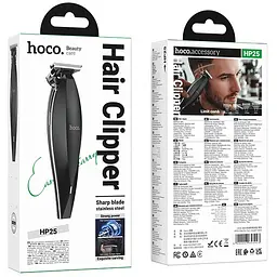 Машинка для стрижки волосся Hoco HP25 Electric 600 mAh Black - мініатюра 2
