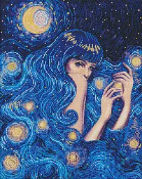 Алмазна мозаїка/вишивка Зіркова красуня 40*50 см Ідейка AMO 7551