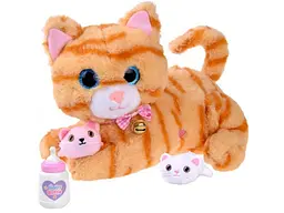 Інтерактивна іграшка Кішка з кошенятами, WToys (руда) - мініатюра 1