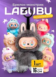 Брелок м'яка дитяча іграшка сюрприз Лабубу v3 16см Labubu Big into Energy series в асортименті - мініатюра 2