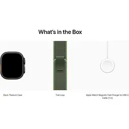 Смарт-годинник Apple Watch Ultra 3 49mm Black Titanium Case with Green/Neon Trail Loop M/L (MG9P4) - мініатюра 4