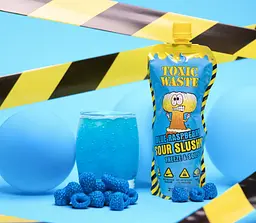 Напій Toxic Waste Blue Raspberry Sour Slushy 250 мл - мініатюра 2