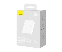 Зовнішнє магнітне зарядне - акумулятор Baseus Power Bank 20000mAh 20W (PPCXM20) - мініатюра 8