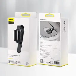 Тримач очок Baseus Platinum / на солнцезащитний козирок / Чорний (ACYJN-B01) - мініатюра 9