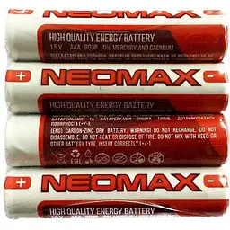 Батарейка NEOMAX R03 4шт P/AAA сольова у плівці