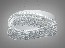 Елегантна підвісна LED люстра Diasha P7027/D500WH біла 58W до 20 м2 - мініатюра 2