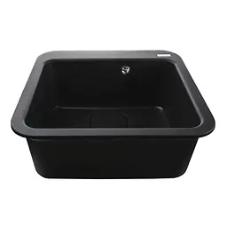 Гранітна мийка Globus Lux Barbora графiт 510x510мм-А0001 000009395, Графит - мініатюра 6
