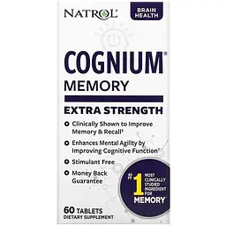 Когніум Natrol Cognium посилений 200 мг 60 таблеток - мініатюра 3