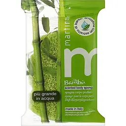 Губка банна Martini Spa Bambu Scented Relax Sponge з бамбуковою есенцією (4850BAM)