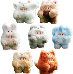 Колекційна м'яка іграшка 10/10 Toys з кільцем Giggle Monster Лісові пухнастики V2 (GM9981134)