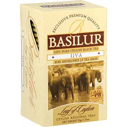 Чай чорний Basilur Uva Лист Цейлону, 25 пакетиків (896886) - мініатюра 2