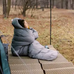 Спальний мішок Tribe Down 800 Long пуховий сірий лівий (T-CH-0010-grey-L) - мініатюра 7