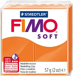 Полімерна глина Fimo Soft, 57 г., Оранжева, (8020-42)