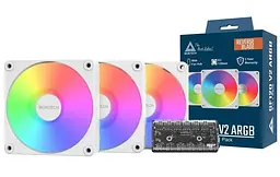 Комплект вентиляторів MONTECH GF120R V2 120MM ARGB PWM 3 Pack (W) - мініатюра 4