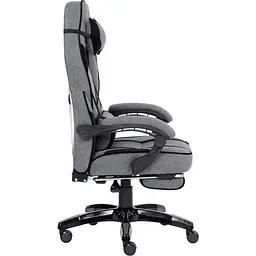 Геймерське крісло GT Racer X-2749-1 Fabric Gray\Black Suede [121451] - мініатюра 5